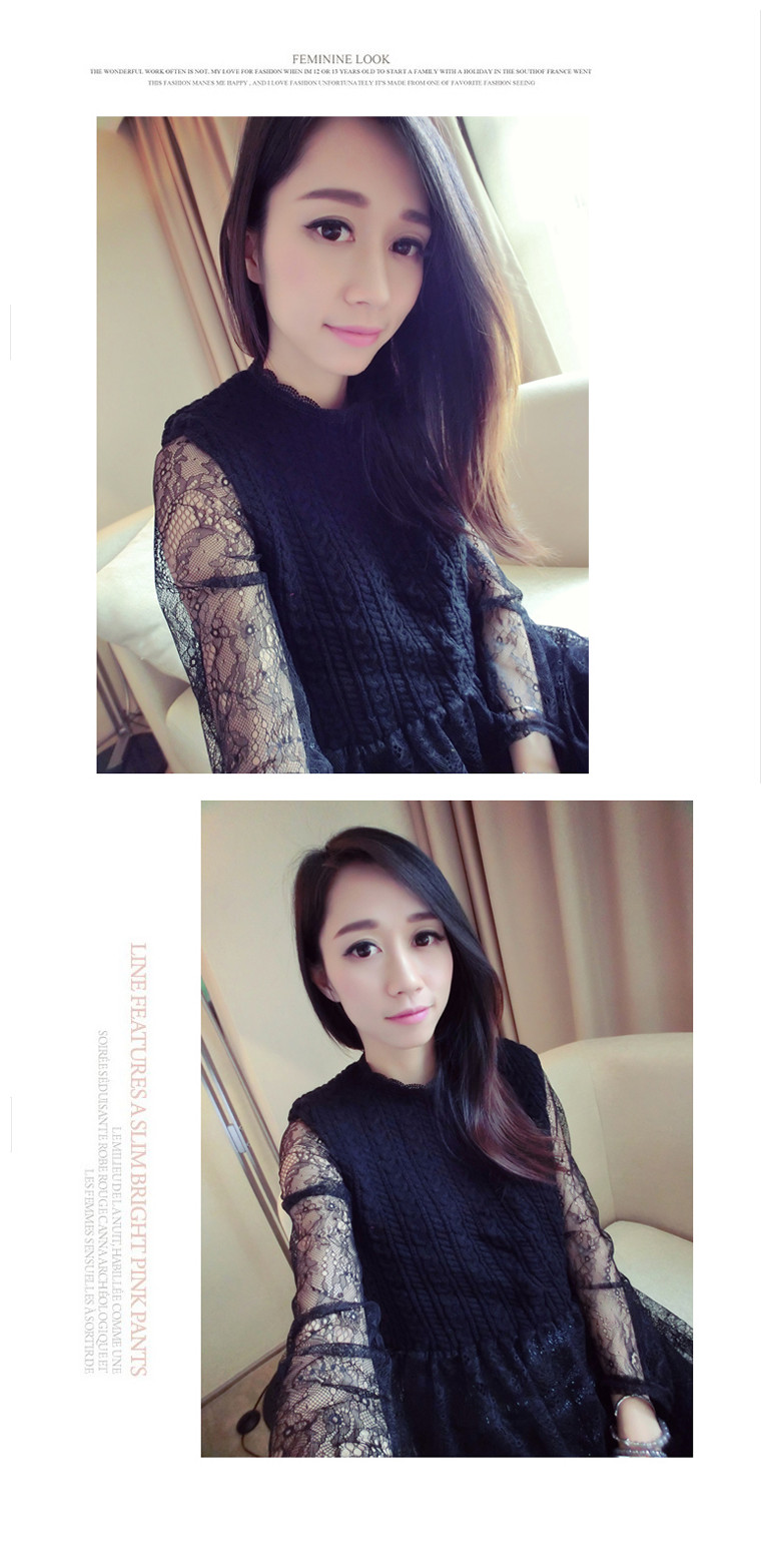 WD5551 Fashion Lace Dress Black