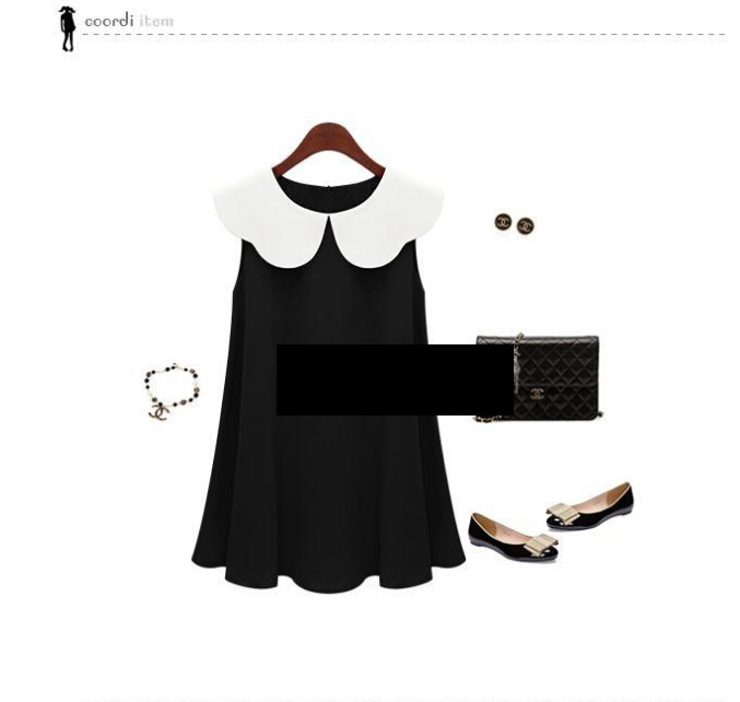 WD5677 Europe Fashion Dress Black