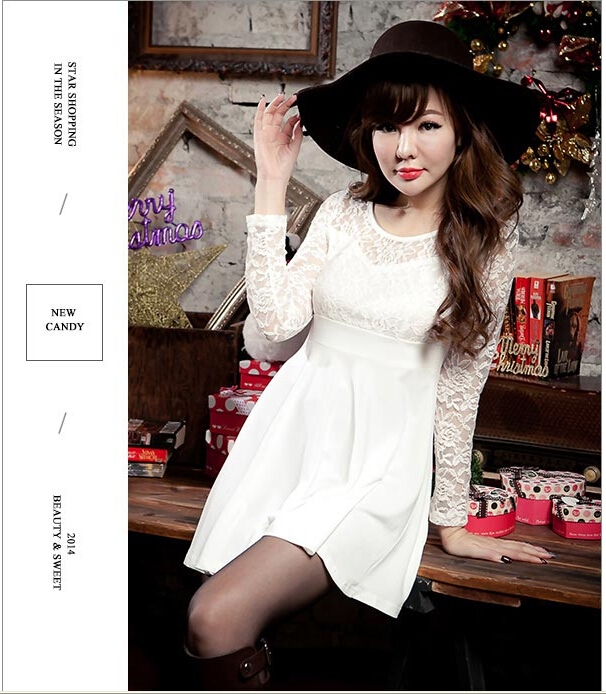 WD5684 Pretty Lace Dress White