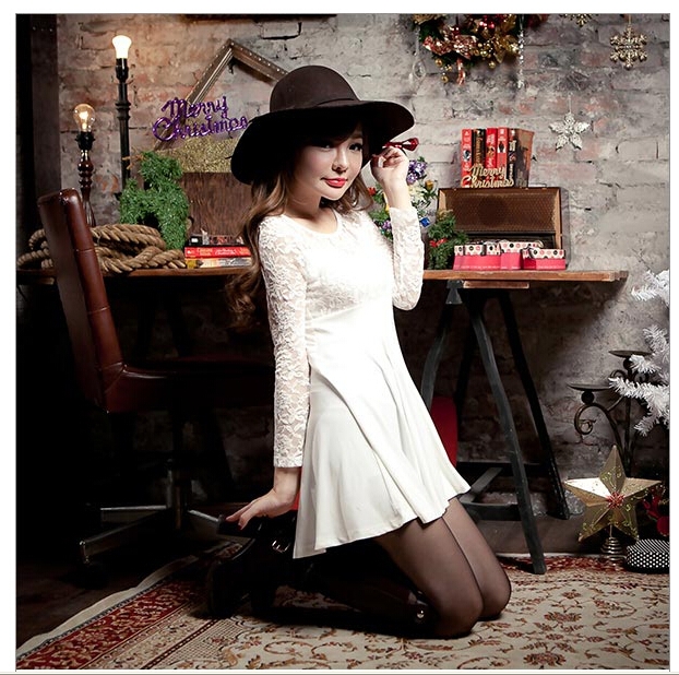 WD5684 Pretty Lace Dress White