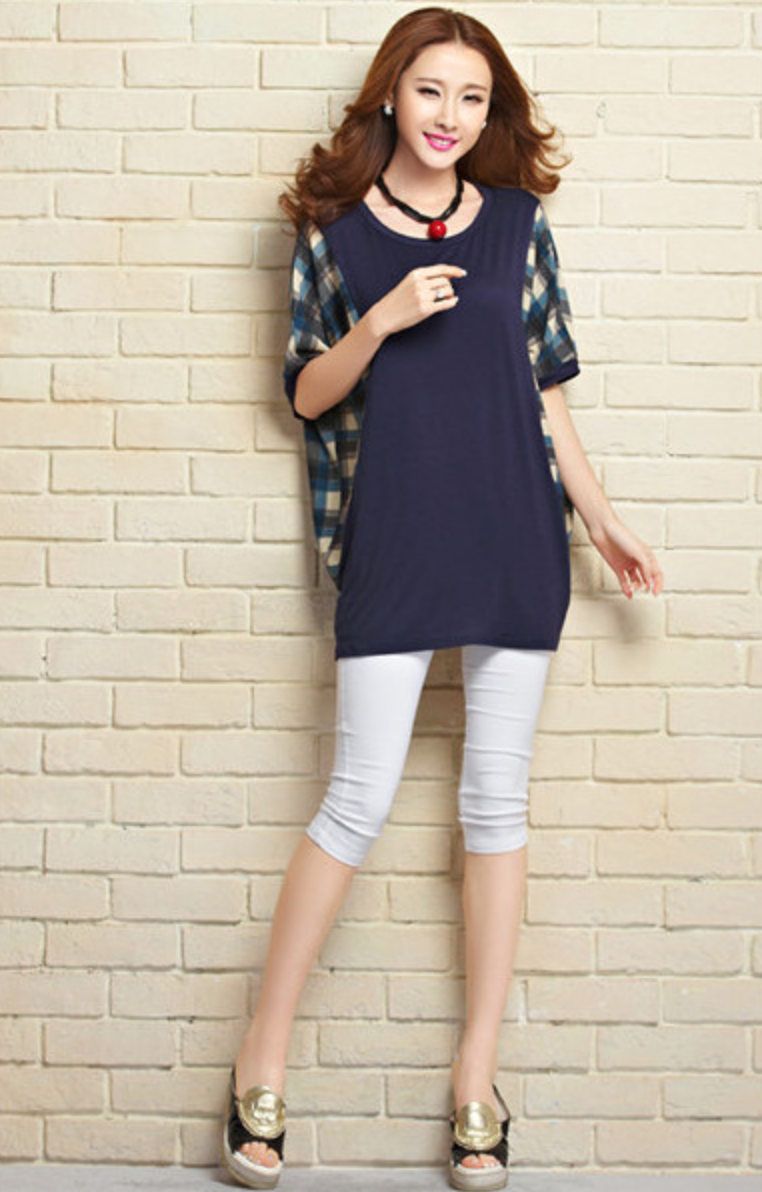 WT5701 Korea Fashion Top Blue