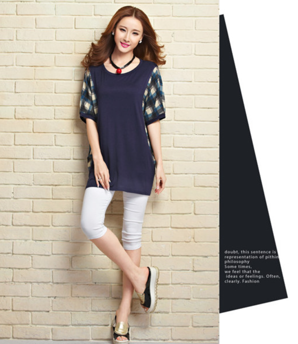 WT5701 Korea Fashion Top Blue