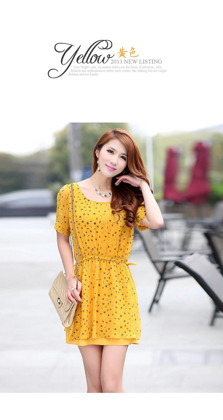 WD5709 Lovely Dress Yellow