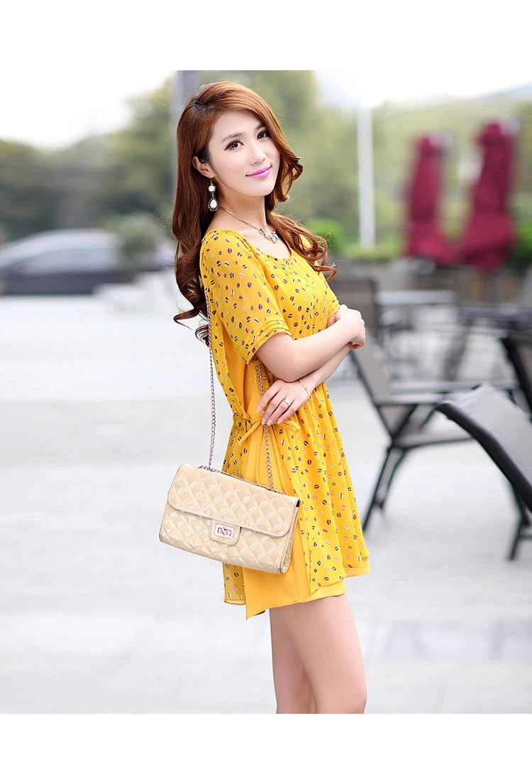 WD5709 Lovely Dress Yellow