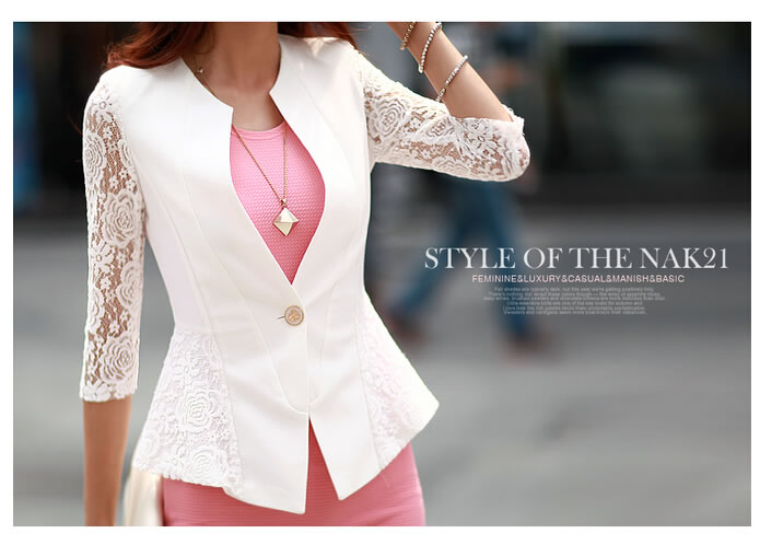 WJ5710 Elegant Jacket White