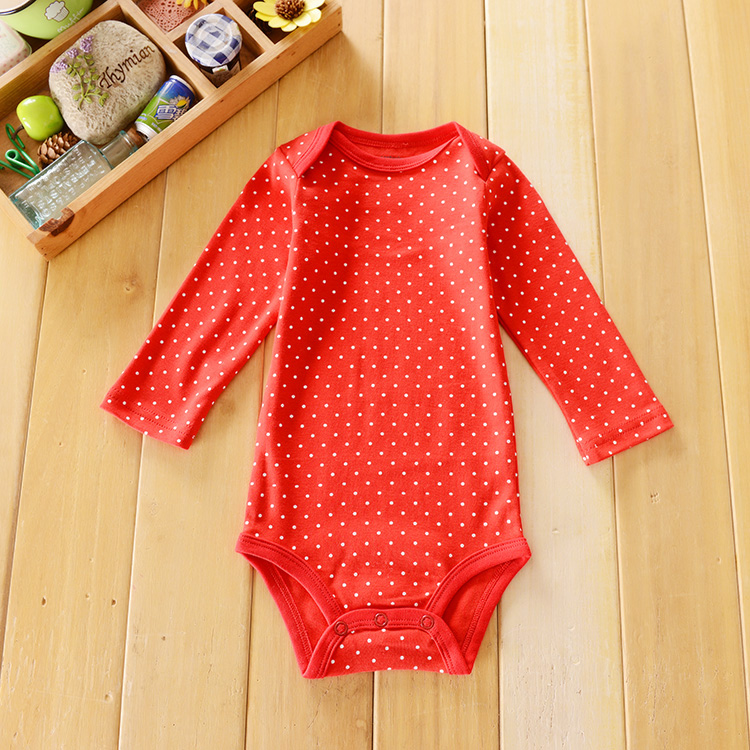 WB1036 Cute Baby Romper Polka Dot