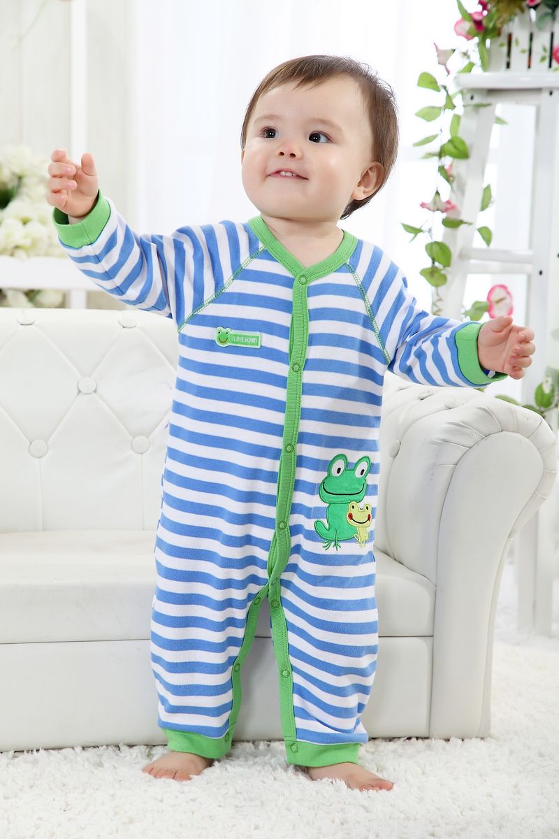 WB1047 Cute Baby Romper Blue