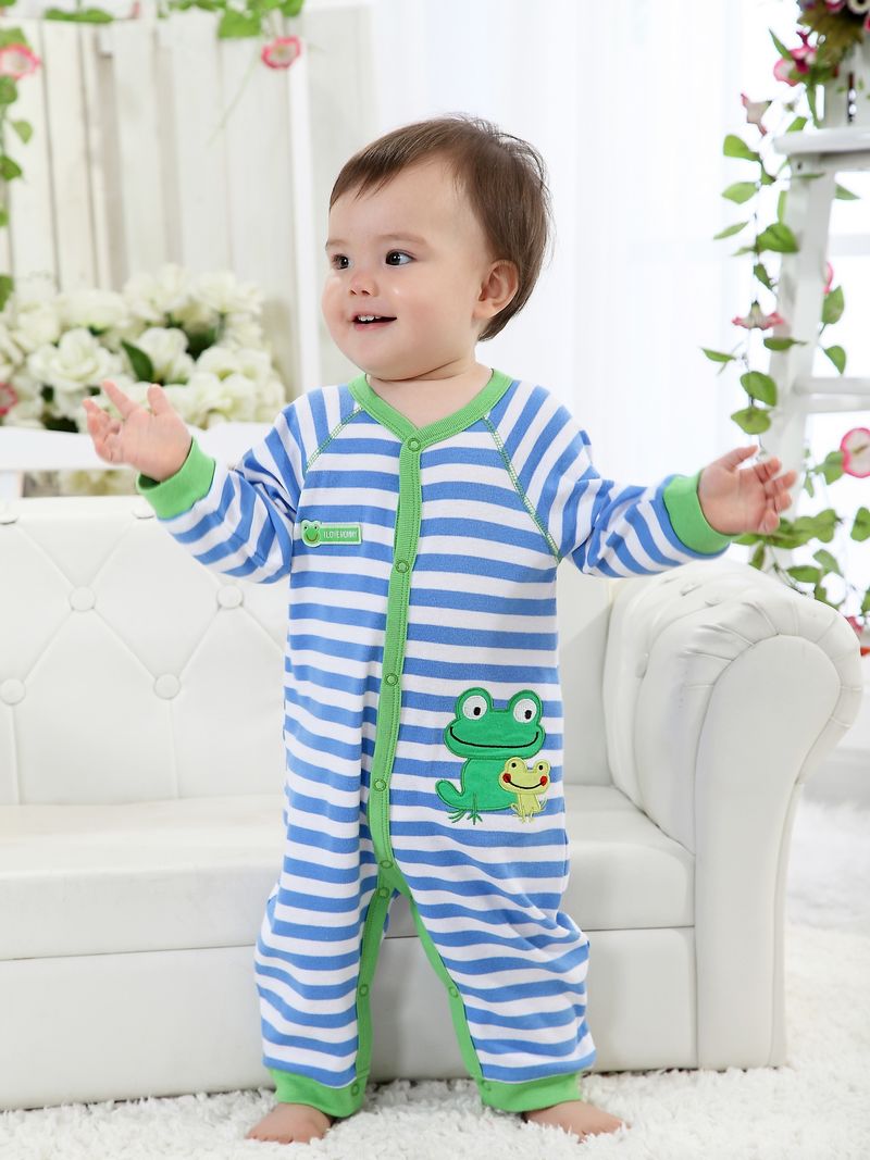 WB1047 Cute Baby Romper Blue