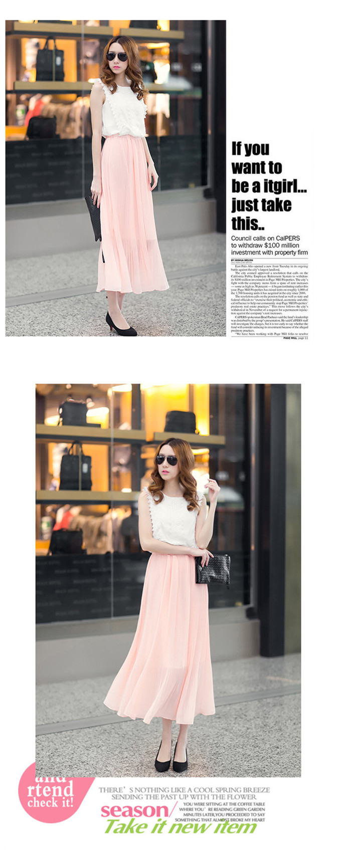 WD5799 Fashion Dress Pink