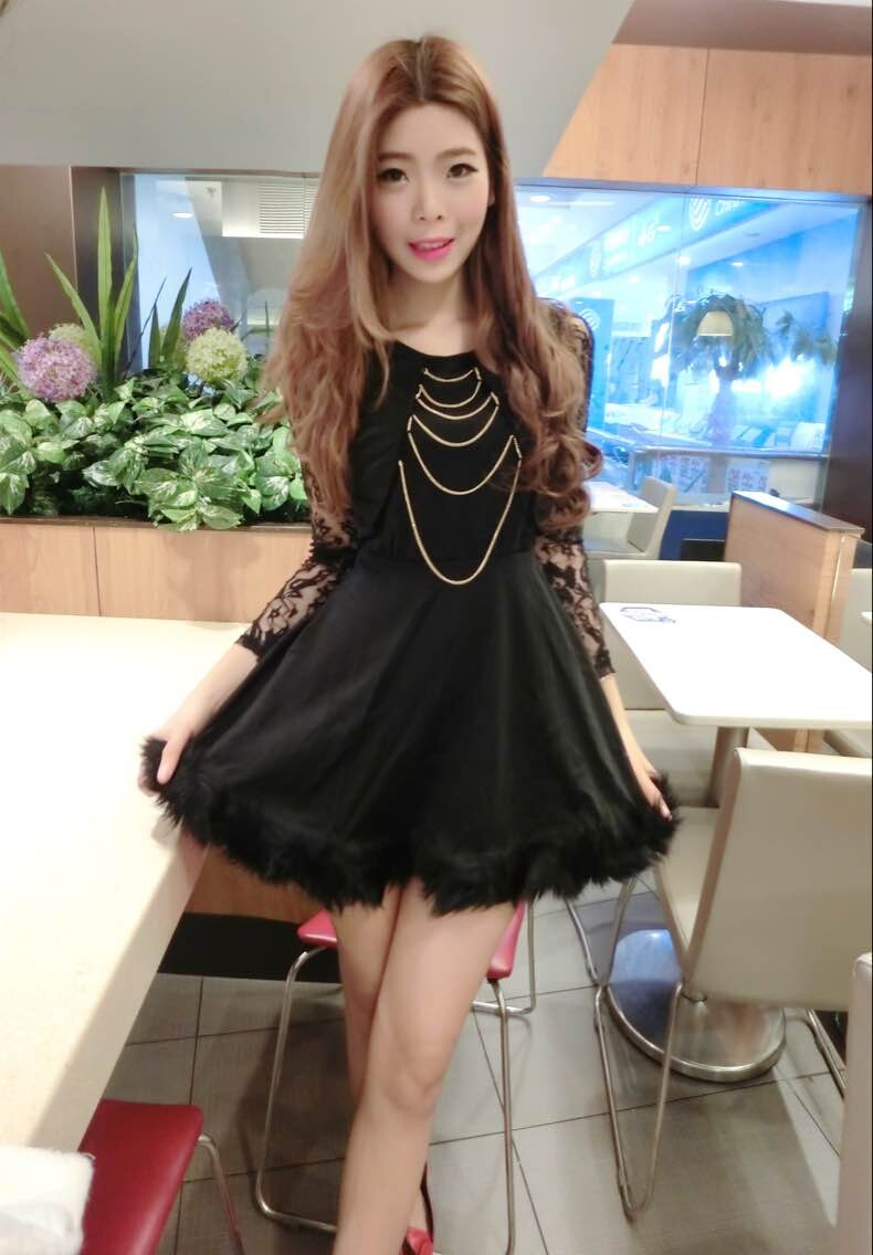 WD5820 Sexy Dress Black