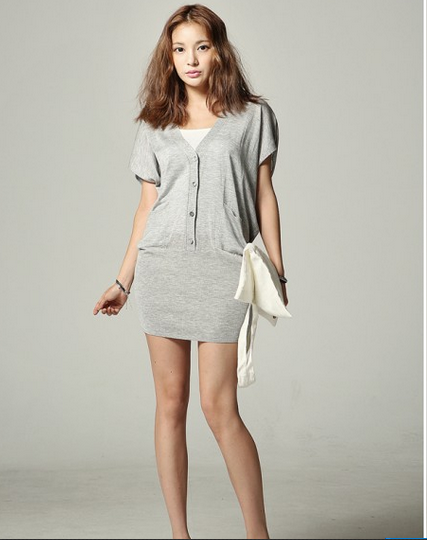 WD5822 Stylish Dress Grey