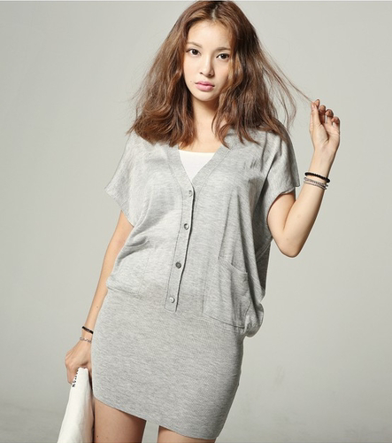 WD5822 Stylish Dress Grey