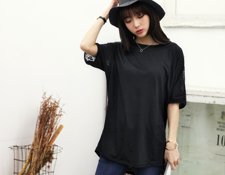 WT5832 Korea Fashion Top Black