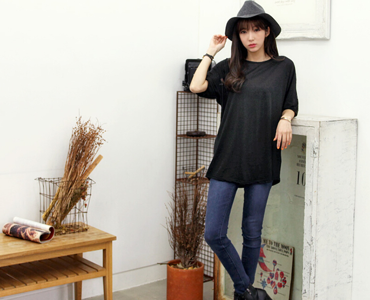 WT5832 Korea Fashion Top Black