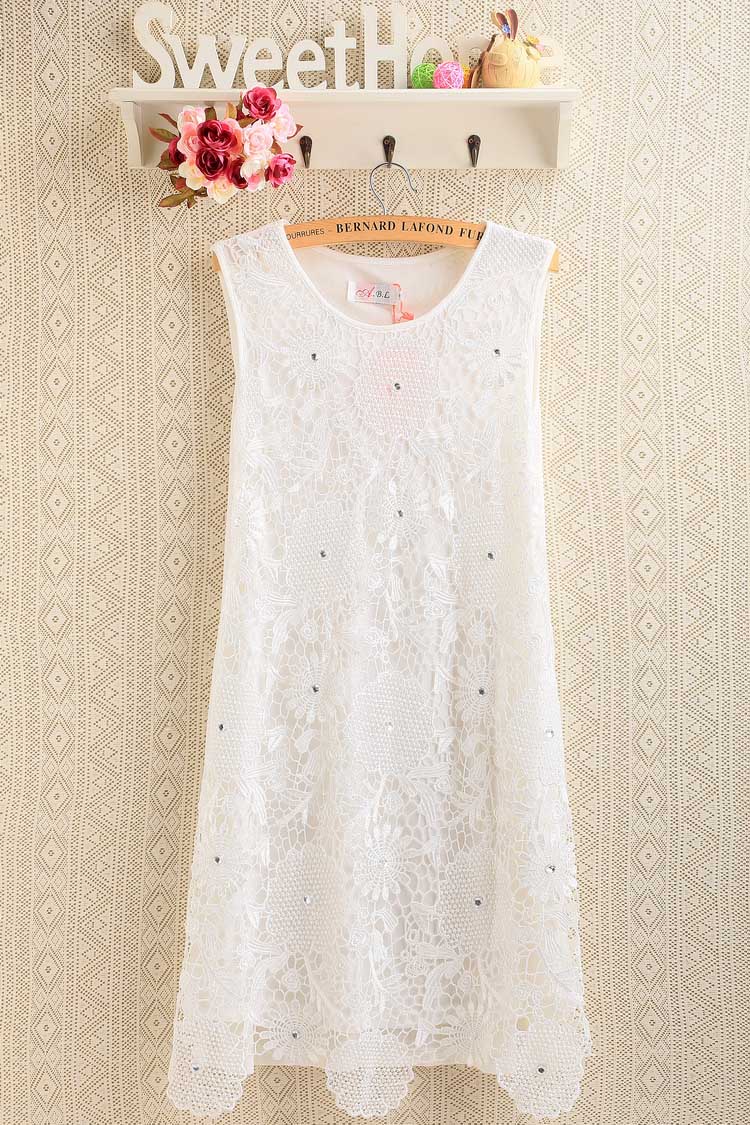 WD5857 Korea Fashion Dress White