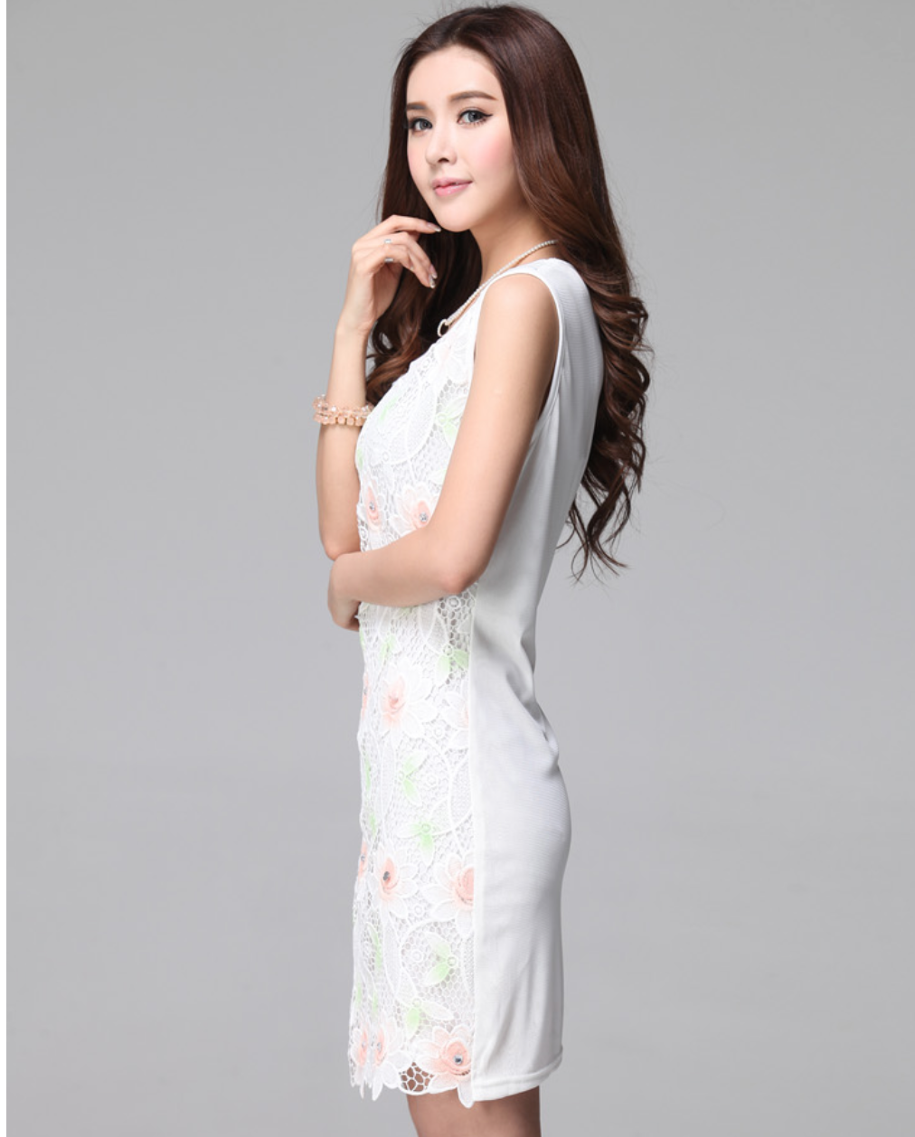 WD5858 Lovely Dress White