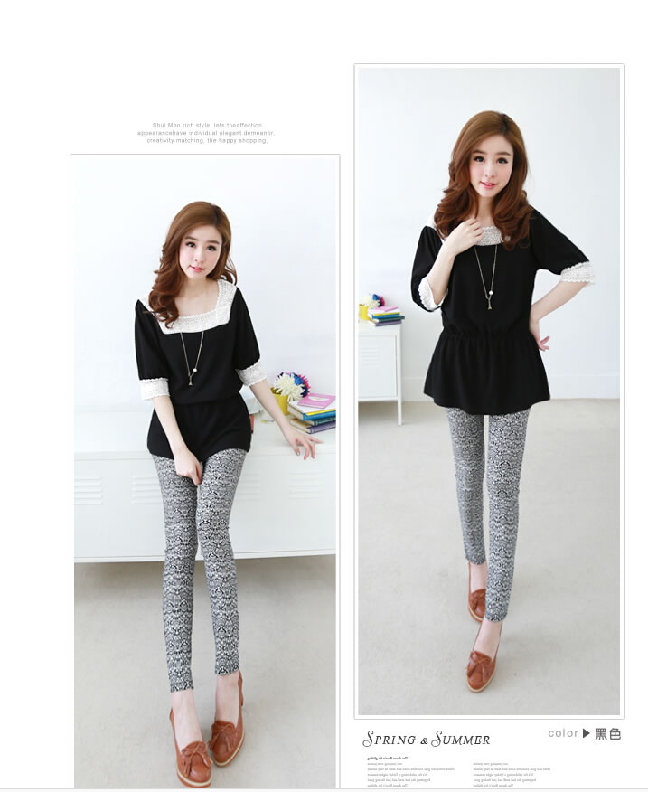 WT5865 Lovely Top Black