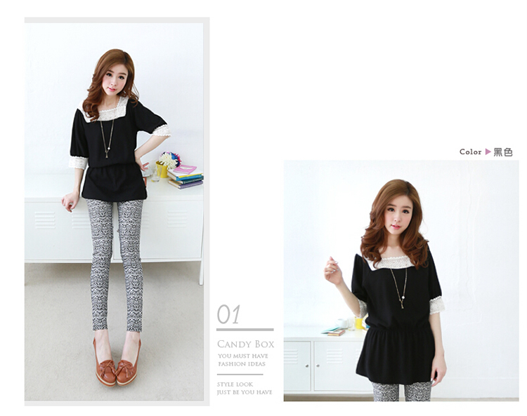 WT5865 Lovely Top Black