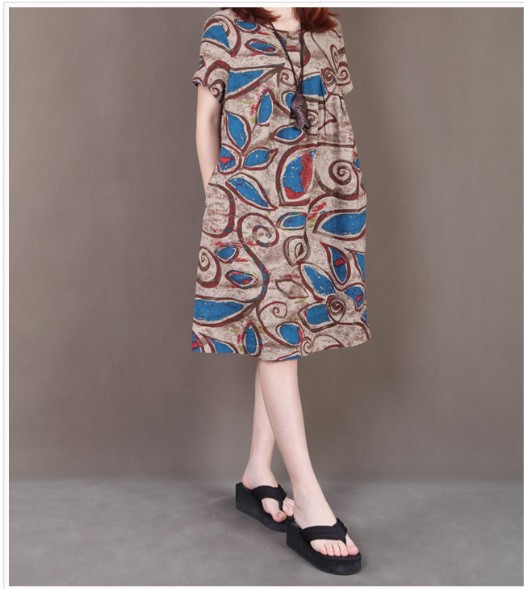 WD5873 Korea Fashion Dress Brown