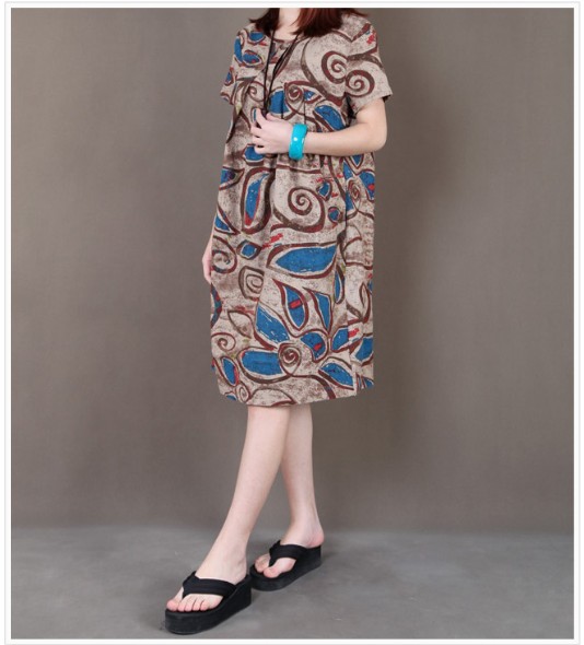 WD5873 Korea Fashion Dress Brown