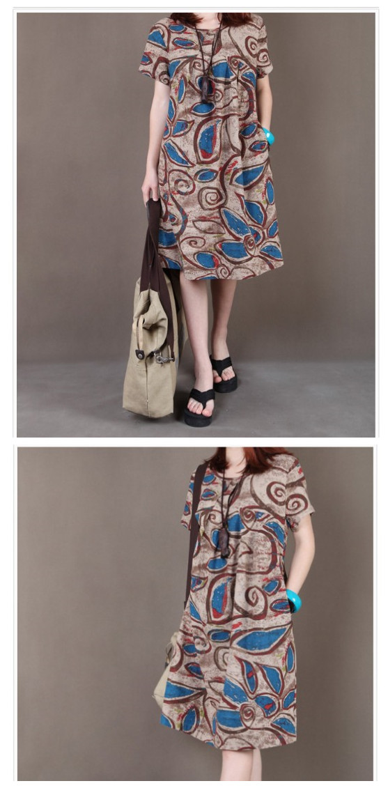 WD5873 Korea Fashion Dress Brown