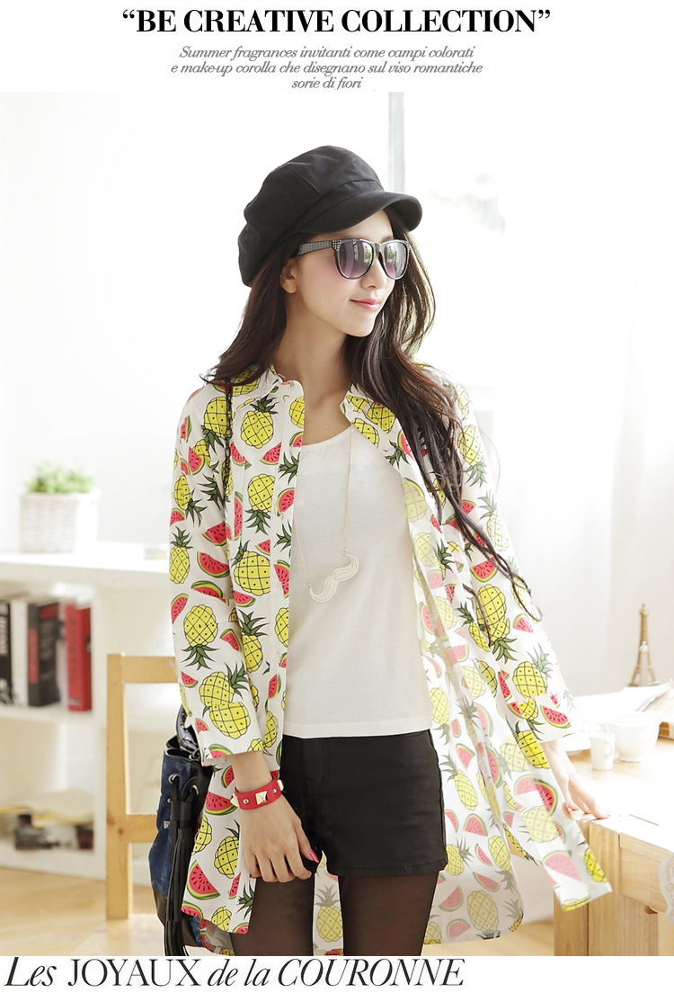 WT5886 Stylish Top Pineapple