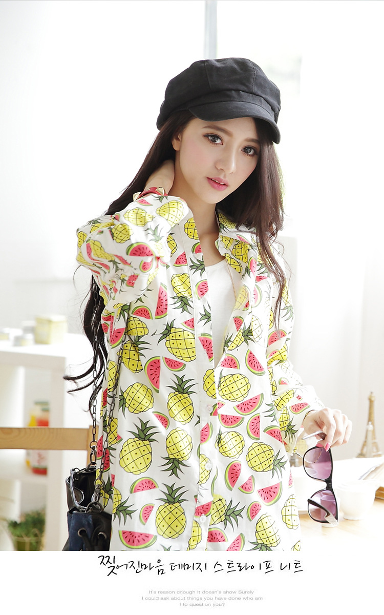 WT5886 Stylish Top Pineapple