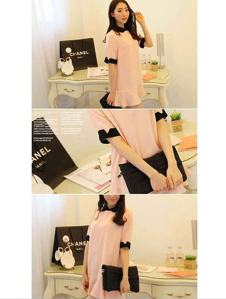 WD5896 Stylish Dress Pink