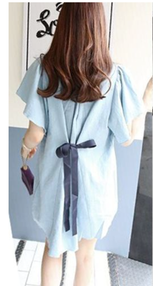 WD5903 Korea Fashion Dress Blue