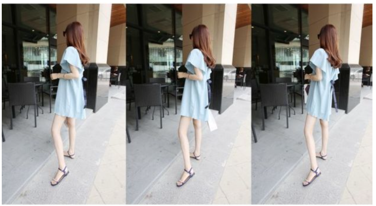 WD5903 Korea Fashion Dress Blue