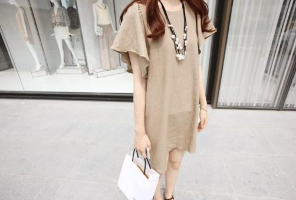 WD5903 Korea Fashion Dress Khaki