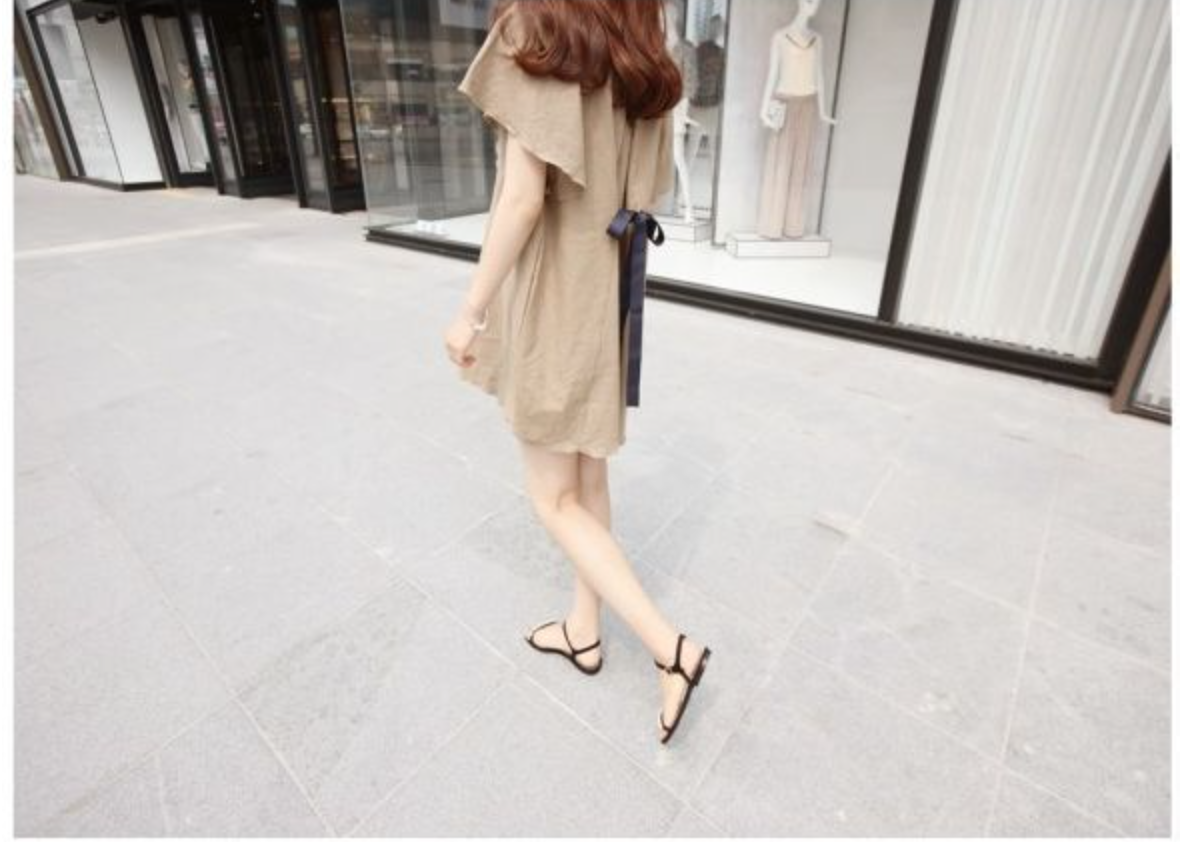 WD5903 Korea Fashion Dress Khaki