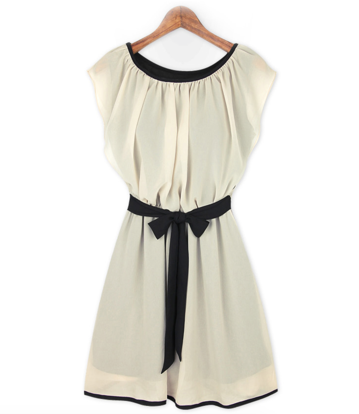 WD5915 Pretty Chiffon Dress Almond