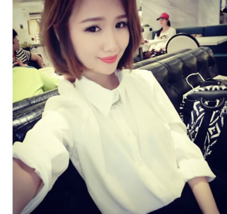 WT5935 Korea Fashion Top White