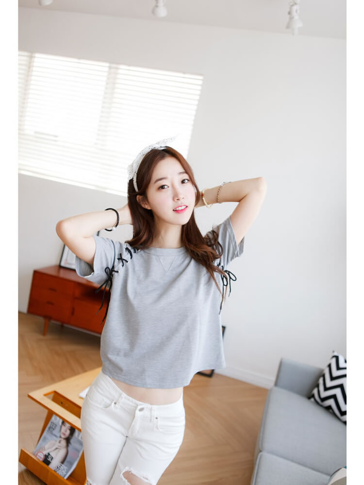 WT5941 Korea Fashion Top Grey