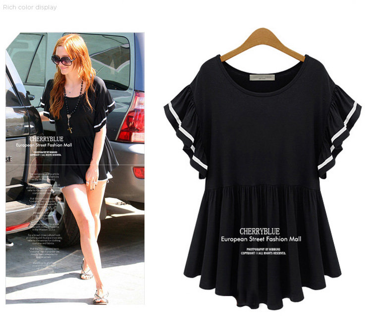 WT6040 Europe Fashion Top Black