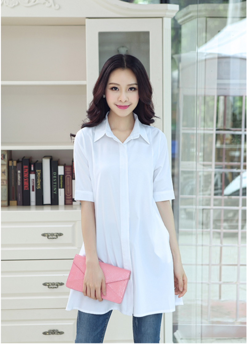 WT6056 Stylish Casual Top White