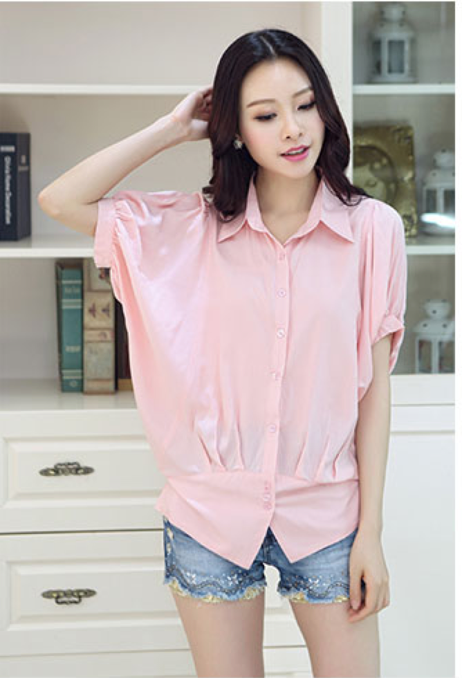 WT6058 Stylish Top Pink