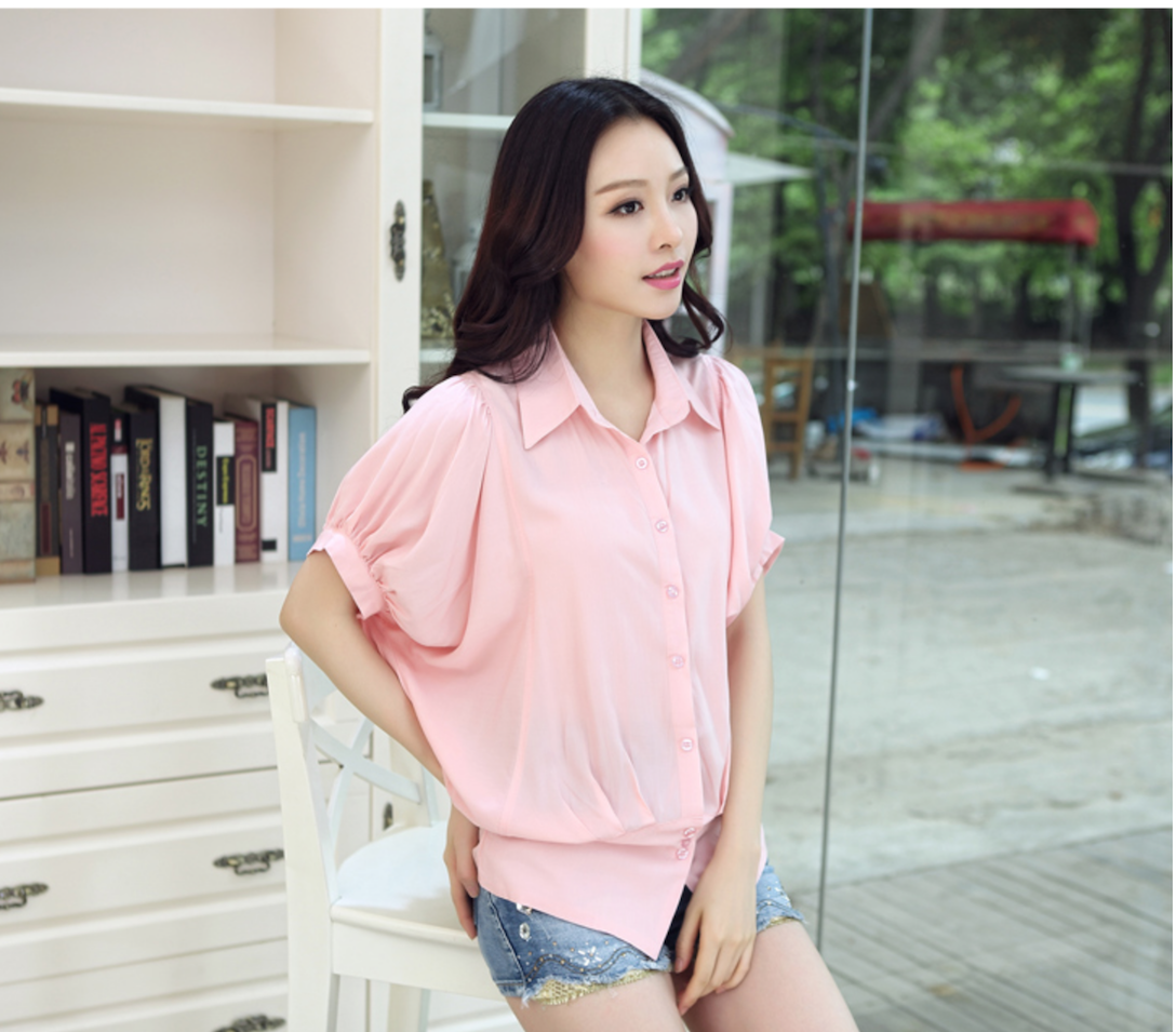 WT6058 Stylish Top Pink