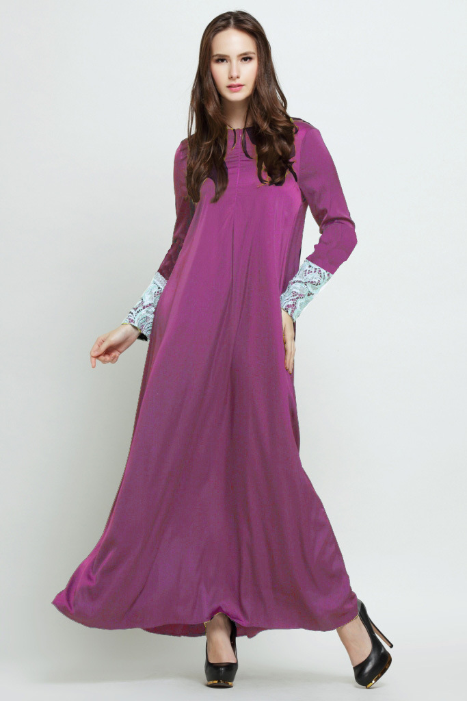 WH3333 Stylish Jubah Purple