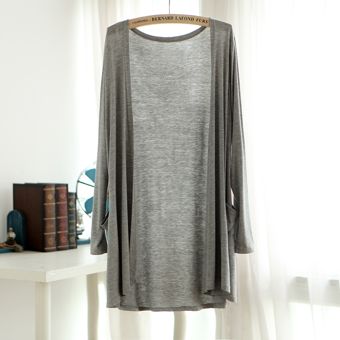 WJ3506 Korea Fashion Cardigan Grey