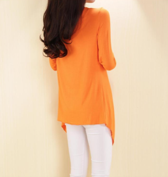 WJ3509 Colourful Cardigan Orange