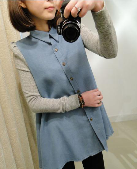 WT3530 Korea Fashion Top Blue