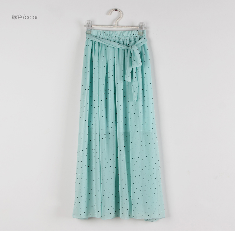 WP6097 Lovely Chiffon Skirt Green