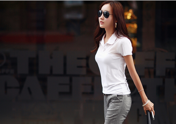 WT6099 Korea Fashion Top White