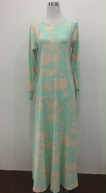 WH1126 Floral Jubah Tosca