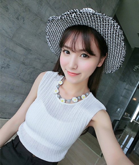 WT6266 Fashion Sleeveless Top White