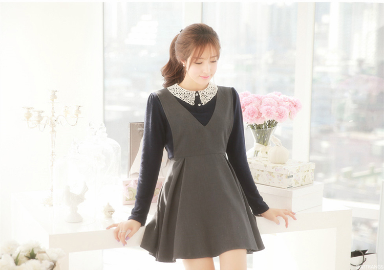 WD6287 Korea Fashion Dress As Picture