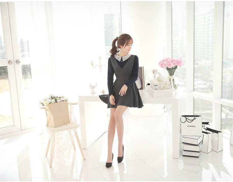 WD6287 Korea Fashion Dress As Picture