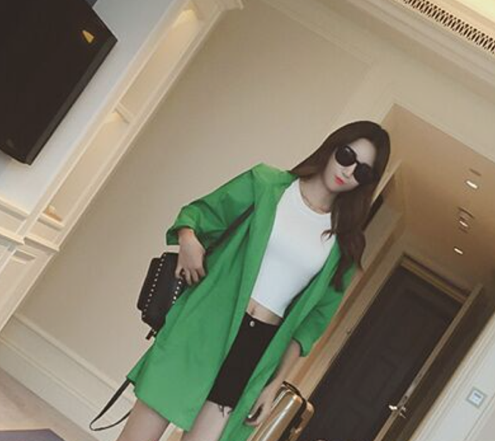 WJ6293 Stylish Cardigan Green